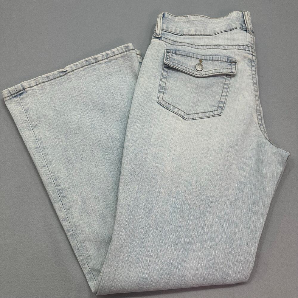 Aeropostale Low Rise Flare Jeans Light Wash Y2K Stretch Denim Size 14R - Picture 14 of 14